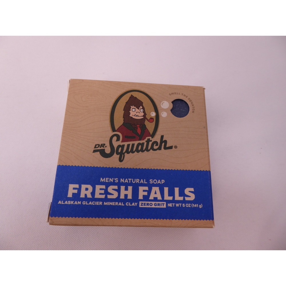 New Dr. Squatch Men's Natural Soap Fresh Falls Zero Grit